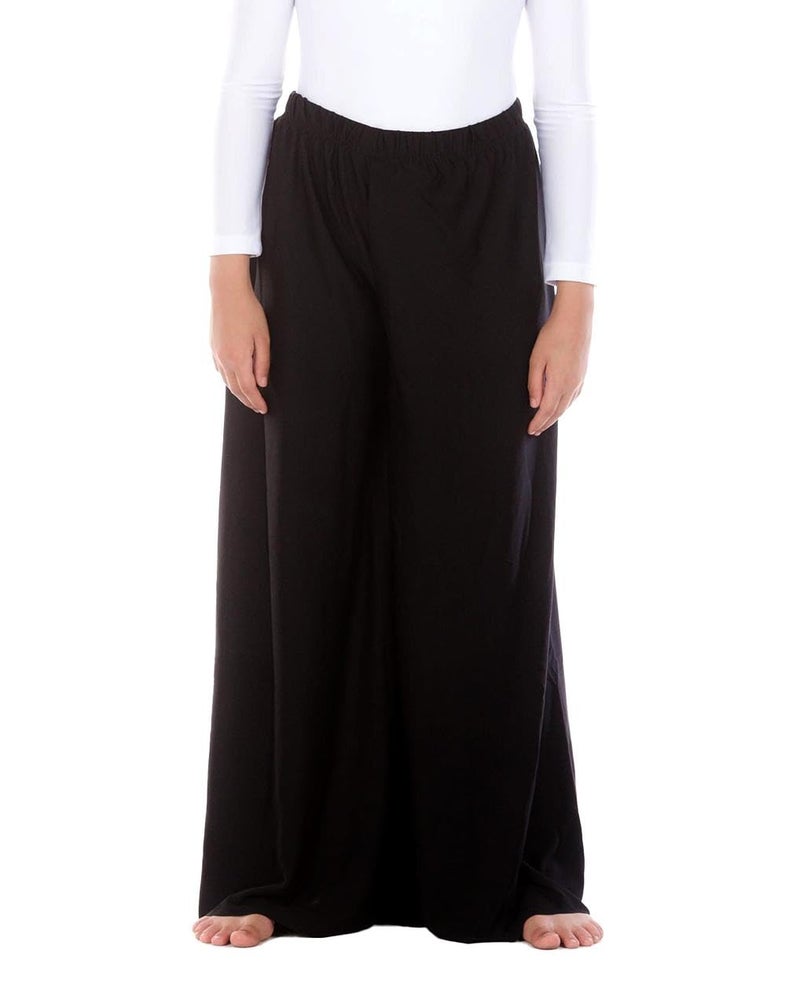 Danzcue Girls Celebration of Spirit Palazzo Pants, Black, 8-10 - Image 5